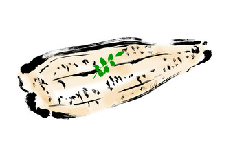 鰻の白焼き　木の芽あり