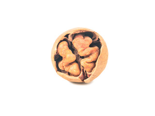 Inshell pecans isolated