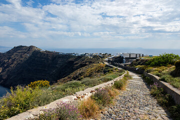 Fototapeta na wymiar Santorini island in Greece