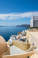 Obraz premium Beautiful Oia town on Santorini island, Greece