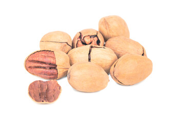 Bunch of inshell pecans