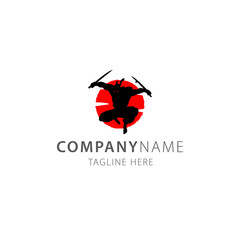 silhouette assassin fighter logo vector © HeicreativeStudio