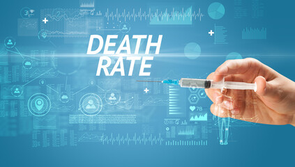 Syringe needle with virus vaccine