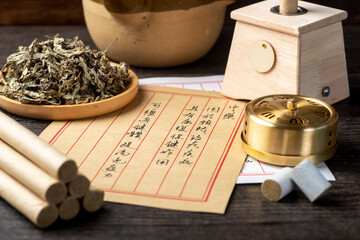 Background of moxibustion and Chinese herbal medicine
