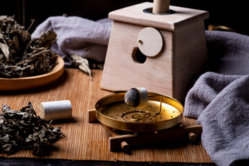 Background of moxibustion and Chinese herbal medicine