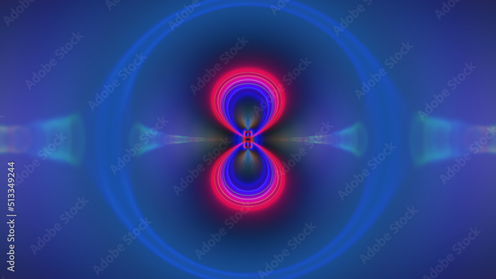 Wall mural abstract luminous textured multicolored fractal background
