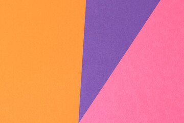 violet, pink and orange empty paper background