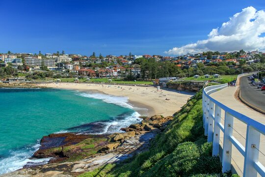 Beautiful view of Bronte beach in Sydney, NSW, Australia
