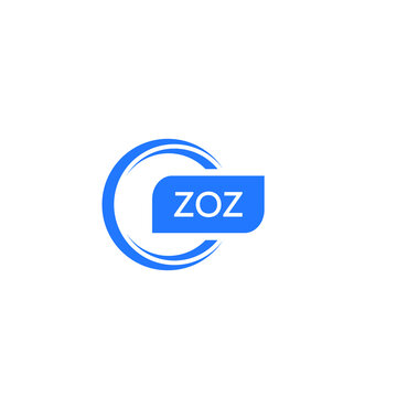 ZOZ letter design for logo and icon.ZOZ typography for technology, business and real estate brand.ZOZ monogram logo.vector illustration.