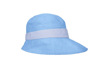 Blue hat isolated on white background
