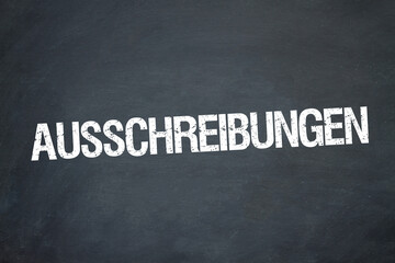 Fototapeta premium Ausschreibungen