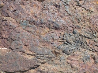 Background, texture of rust colored sea stone.