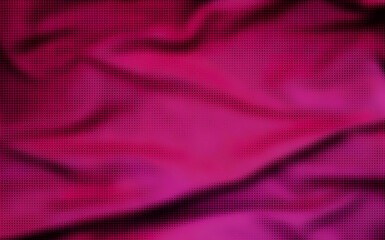 Fototapeta na wymiar abstract wavy red and pink gradient background with halftone pattern. red pop art background with halftone polka dots in retro comic style. vibrant abstract background.
