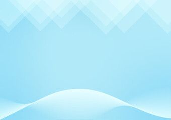 Beautiful pastel blue abstract background with wave form