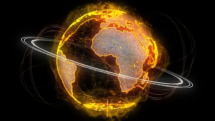 3D Rendering of Cyber Earth