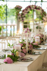 table setting for a dinner