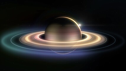 3D Rendering of Saturn Eclipse