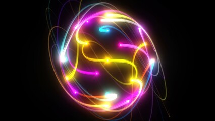 3D Rendering of Spherical Light Streaks