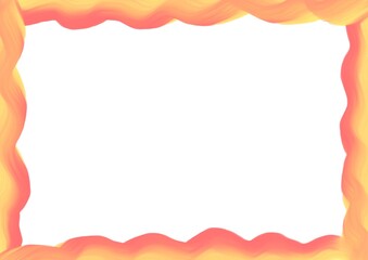 火をイメージしたフレーム素材