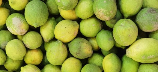 green limes very fresh and juicy