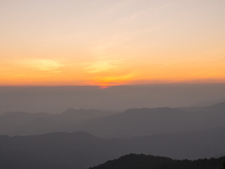 Obraz premium Sunset viewpoint in Thailand