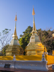 Fototapeta premium Pagoda of Wat Phra That Doi Tung
