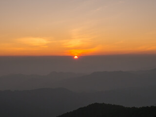 Obraz premium Sunset viewpoint in Thailand