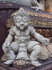 Fototapeta na wymiar Little giant sculpture in Thai temple