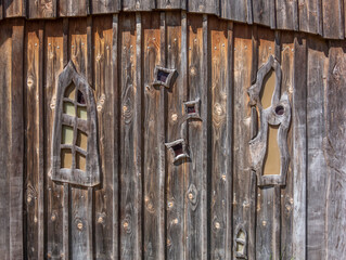 Ornamented wooden facade