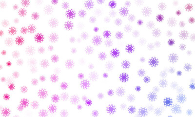 purple and pink sickle circle abstract pattern with white background colour