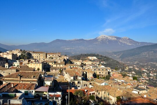 Beautiful view of the Alatri village in the Lazio region in Italy