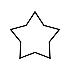 Obraz premium Star outline icon trendy