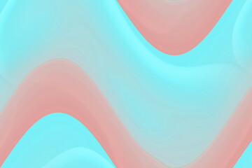 明るい水色とややくすんだピンクの緩やかな曲線のグラデーション