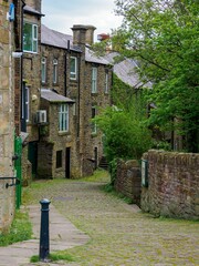 old cobbled lanes and stone built property New Mills Derbyshire © Paul Gorvett/Wirestock Creators