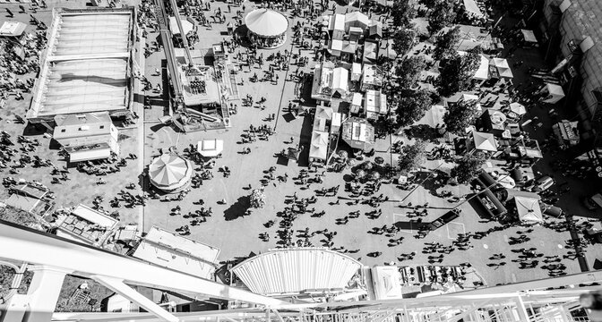 Aerial view of BEA Expo in Bern, Switzerland