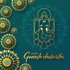 Happy Ganesh Chaturthi greetings festival