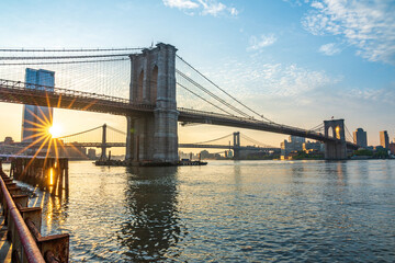 Fototapeta na wymiar New York, Brokklyn Bridge