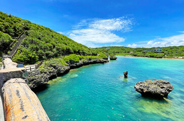 Obraz premium 沖縄の海 [宮古島/イムギャーマリンガーデン] 