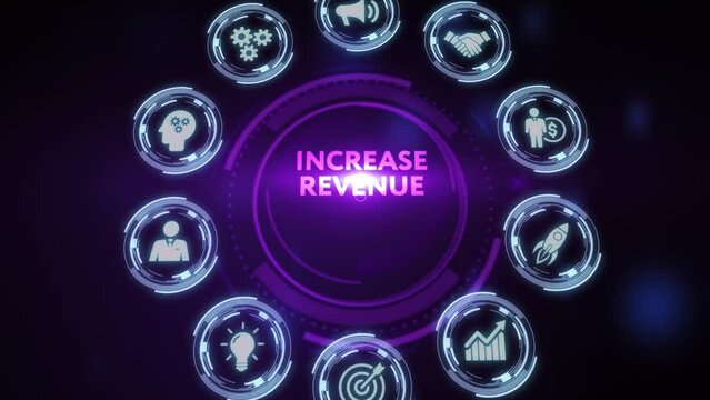 Increase revenue concept. Business, Technology, Internet and network concept.