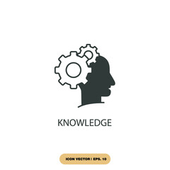 knowledge icons  symbol vector elements for infographic web