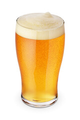 Beer glass isolated on white.