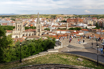 Fototapeta na wymiar view of burgos cathedral, castilla y leon, spain.