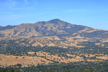 Mt Diablo view, Eagle Peak, Las Trampas Regional Wilderness, California