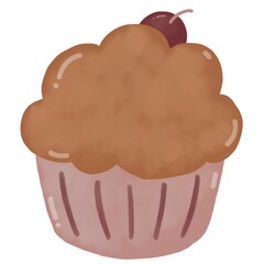 cupcake with heart