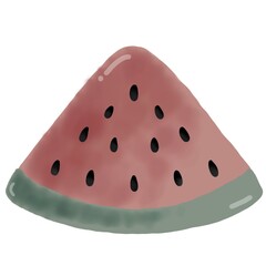 watermelon isolated on white background