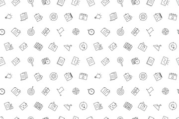 Vector planning pattern. Planning seamless background