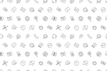 Vector support pattern. Support seamless background