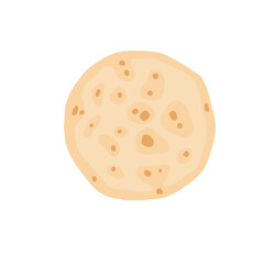Pita bread. Ingredient for making kebabs and burritos. Unleavened wheat cake