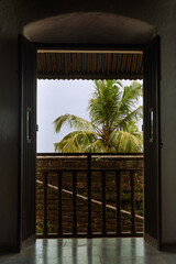 Interiors of a fort in Goa which shows the building architecture of Portuguese colonial influence...