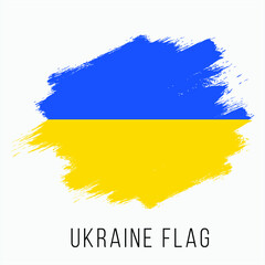 Ukraine Vector Flag. Ukraine Flag for Independence Day. Grunge Ukraine Flag. Ukraine Flag with Grunge Texture. Vector template.